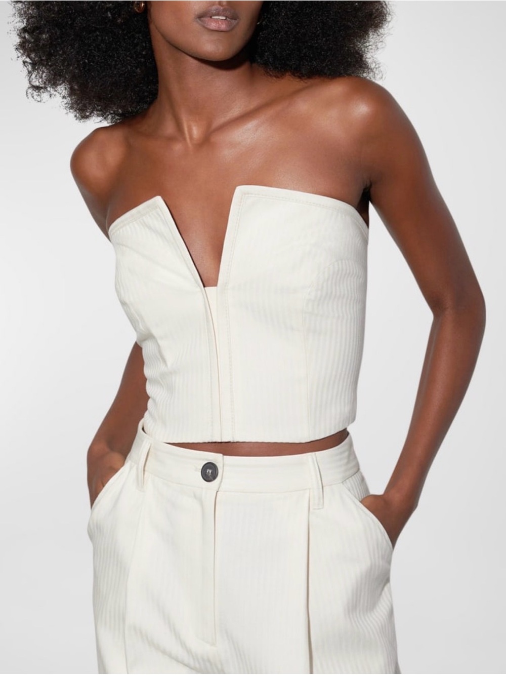 Mara Hoffman Tops *Nwt* Mara Hoffman Layne Foldover Bustier Top